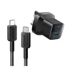 ANKER Compact 33w Dual-device Charger Anker 323 With Cable Type C 0.9 M