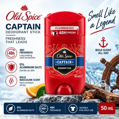 Old Spice Captain Deodorant Stick — 50 mL
