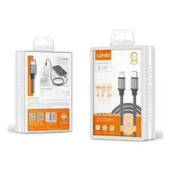LDNIO 30W Type-C For lightning Cable Support PD And QC Fast Charging Data Cables 2M