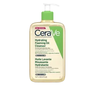 Hydrating Foaming Oil Cleanser for Normal To Very Dry Skin 473ml _ CeraVe