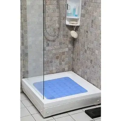 Shower Plastic Mat White Plastic