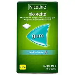 Nicorette Icy White 4mg Gum Nicotine 15pieces 1sheet