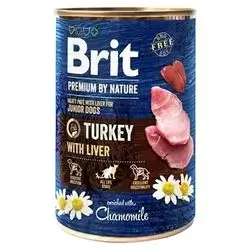 Brit Turkey With Liver Junior Dogs 400 G