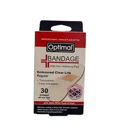 Bandage with Non-Adhesive Pad (Embossed Clear-Lite Regular)_Optimal