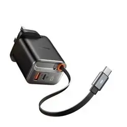 Mcdodo 40W 1C+1A Digital Display Charger Built-in 65cm retractable USB-C Cable(UK)