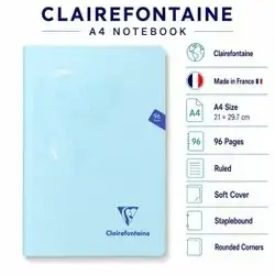 Notebook ,French ( A4) Size,96 pages.