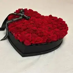 Big Heart Shaped Box Of Fower