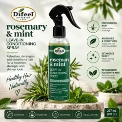 Difeel Rosemary & Mint Leave-In Conditioning Spray — 8 fl oz (237 mL)