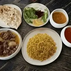 برغل مع قلية