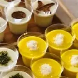 Baklava with Muhallebi