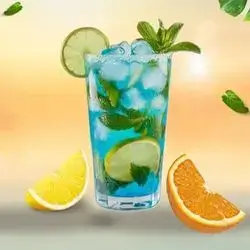 Blue Carajillo Mojito
