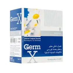 Germ X internal vaginal douche antiseptic&antiviral 10ampoules