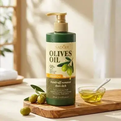 SADOER Olives Oil Dandruff removal Anti-itch Shampoo (500ml)