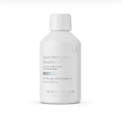 Stain Protection Mouthwash Silver Particle Technology PRO RANGE With Fluoride,Xylitol&Vitamin E (WHITE WASH) 500ml