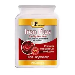 Iron Plus (Iron Glycinate 28mg) 90 Capsules_Ultra Pure