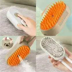 Steam Massage Brush For Shedding Hair Removal, Hair Removal Comb For Cats And Dogs