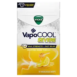 Vicks VapoCool Honey Lemon 45 Medicated Drops