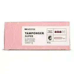 Kronans Apotek Tampons Super Tampon, 16 pcs