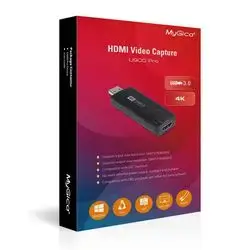 Syllable U900 Pro HDMI video capture card. This device captures video and audio signals from an HDMI source and sends them to a computer or smartphone for recording or live streaming. Input Resolution: Supports a maximum input resolution of up to 4K (3840x2160@30Hz).