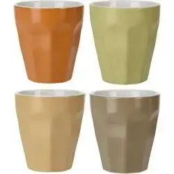 Mug Porcelain 250Ml Set 4Pcs