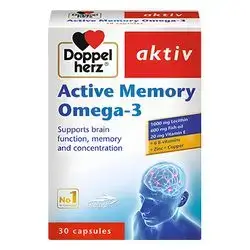 Active Memory Omega 3 Capsule Aktive Doppel Herz