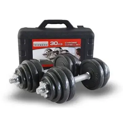 Chrome Dumbbell Set – 30KG