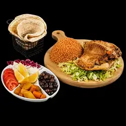 Fried Carp With Red Rice - One Person