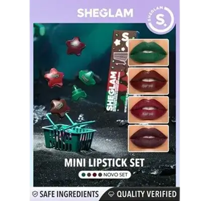 Hi-Beam Mini Matte Lipstick NOVO SET 0.95g * 4 _ SHEGLAM