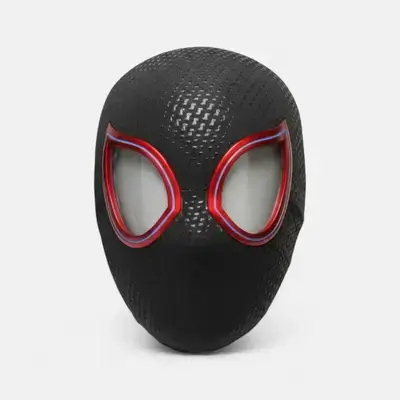Spider-Man Mask with Mechanical Moving & LED Light-Up Eyes – Realistic Cosplay Helmet