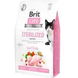Dry Cat Food Package Of Brit Care Sterilized Sensitive With Fresh Rabbit