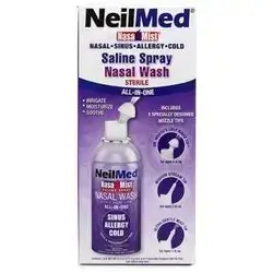 NasaMist Saline Spray Nasal Wash All in One NEILMED