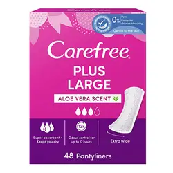 Carefree Plus Large Aloe Vera Scent 48Pantyliners