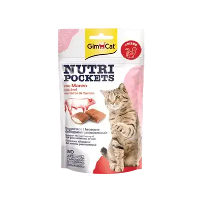 GimCat - Nutri Pockets - Beef 60g