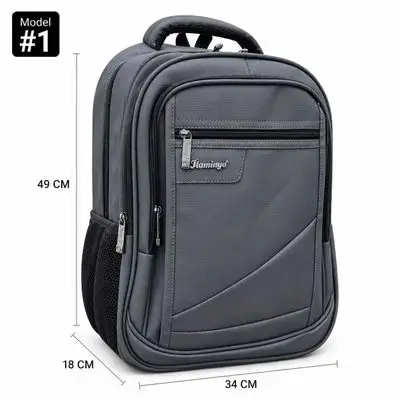 Flamingo Leather Backpack – Model #1, 4 Zippers