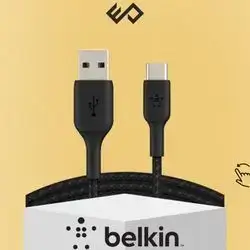 Belkin BOOST↑CHARGE Braided USB-A to USB-C Cable (3m / 9.8ft, Black)