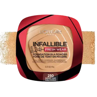 INFALLIBLE Fresh Wear 24H Foundation In A Powder 250 RADIANT SAND 9g _ L'OREAL PARIS