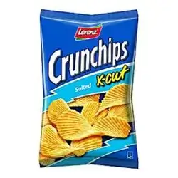 Lorenz Crunchips X-Cut Salted Chips, 85g