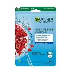 GarnierMoisture Bomb Pomegranate Hydrating And Revitalising Sheet Mask
