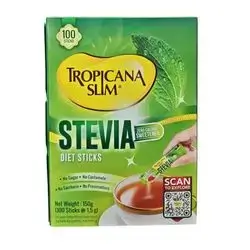 Tropicana Slim Low Calories Stevia 100 Sachets