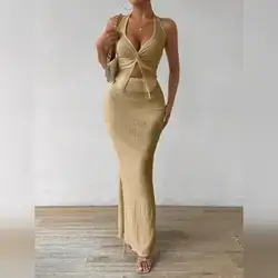 Rafferiza Twist Design Camisole And Skirt 2 Pieces Set - XS