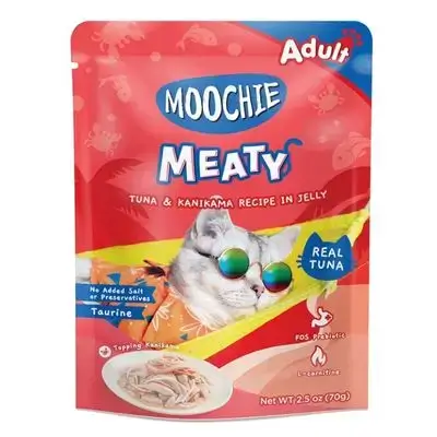 Moochie Cat Meaty Tuna & Kanikama Recipe in Jelly 70g