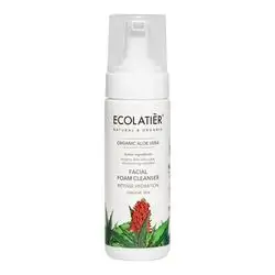 ECOLATIER ORGANIC ALOE VERA FACIAL FOAM CLEANSER INTENSE HYDRATION SENSITIVE SKIN - 150 ML