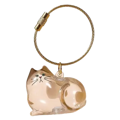 E489 cat keychain