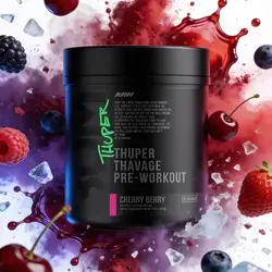 Bum Thuper Thavage Pre-Workout 20 servings Cherry Berry
