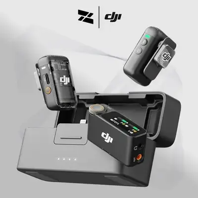 DJI Mic 2 (2 TX + 1 RX + Charging Case - Wireless Lavalier Microphone