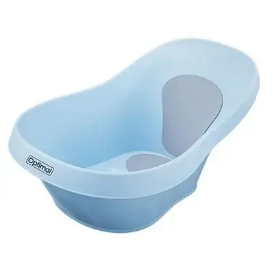 Bathtub with Anti-Slip Reclining Pad - Blue