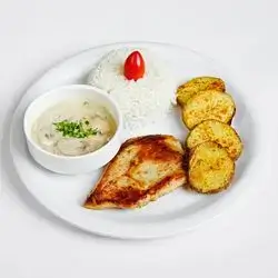 Creamy Mushroom Bliss With Chicken 419 Calories