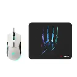 HAVIT GAMENOTE MS1037CM-WB Gaming Mouse and Mouse Pad Combo