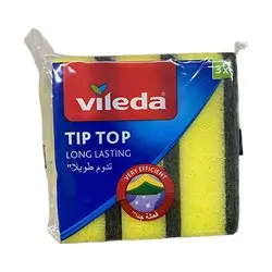Vileda Tip Top Sponage Scourer 3pcs