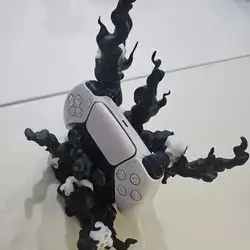 3D Printed Spooky Skull Gaming Controller Stand: Gothic Flame Design